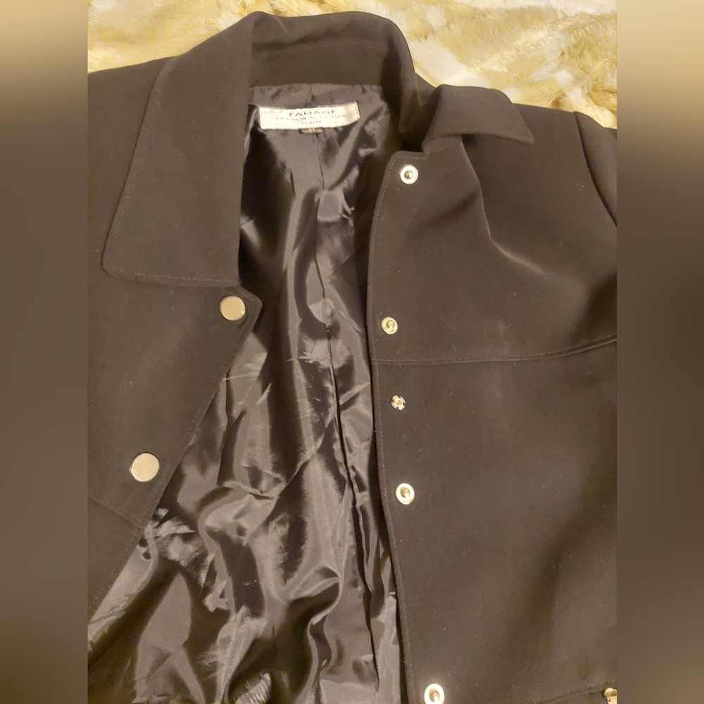 Tahari Black Blazer with Silver Accents - Picture 5 of 5